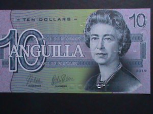 ​ANGUILLA 2019-COLLECTIBLE UNCIRCULATED POLYMAR LOVELY BEAUTIFUL NOTE VF