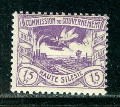 Upper Silesia Scott # 19, mint hr