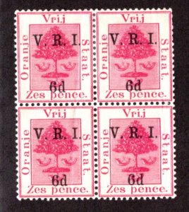 Orange River #50 Block of 4 Mint BLK/4  *Minor Fault* ~jm-3651