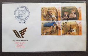 *FREE SHIP Iran WWF Cheetah 2003 Wildlife Endangered Wild Cat (FDC) *see scan