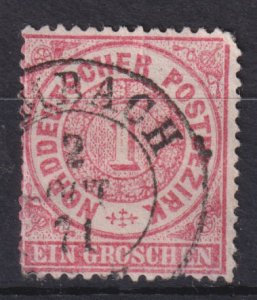 North German Confederation 4 Numerical Value 1g 1868