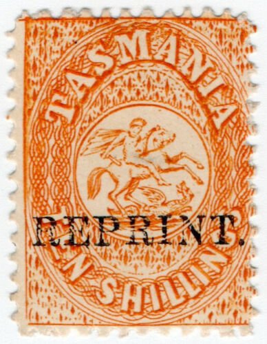 (I.B) Australia - Tasmania Revenue : Stamp Duty 10/- (1889 Reprint) 