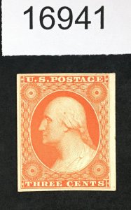 US STAMPS # 41P4 PLATE PROOF ON CARD VF $75 LOT #16941