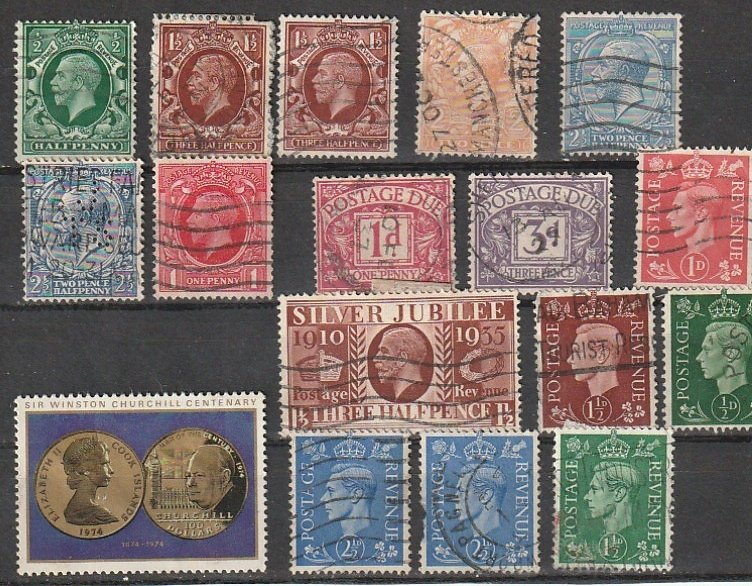 Great Britian Used George V,George VI ,QEII lot#100901-2