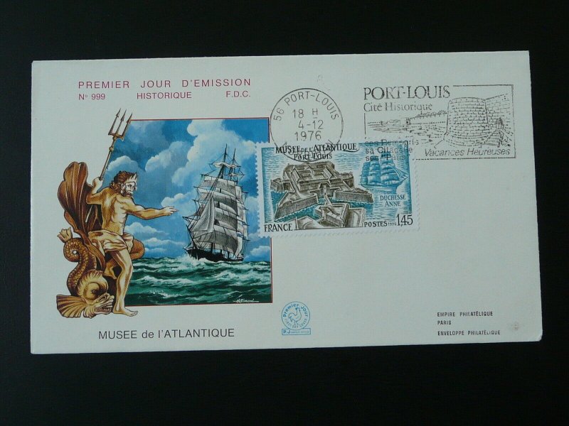 ship boat mythology Poseidon FDC 1976