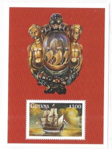 Guyana 1998 Sailing Ships S/S Sc 3312 MNH C3