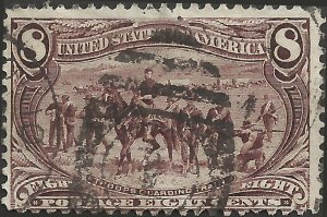 # 289 Violet Brown Used Troops Guarding Wagon Train