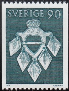 Sweden 1979 MNH Sc #1304 90o Brooch from Jamtland