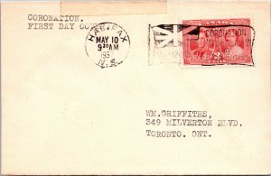 Canada 1937 FDC - Coronation - Halifax, NS - J8910