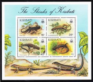 Kiribati 1987 Lizards SS Scott (494a) MNH