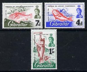 GIBRALTAR - 1966 - Sea Angling - Perf 3v Set - Mint Never Hinged