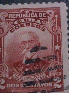 ​CUBA   THREE ALOMOST 80 YEARS VERY OLD USED FAMOUS PERSONS-STAMP-VERY FINE