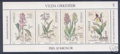 Sweden 1419 MNH Plate 48, Flowers