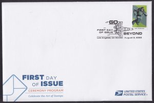 US 5711 Go Beyond Buzz Lightyear sprinting Ceremony Program FDC 2022