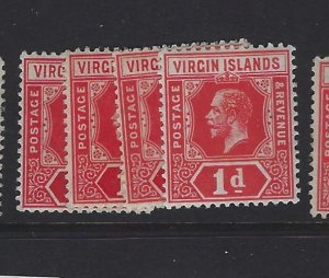 British Virgin Islands SG 70 ,a,b,c MOG (4gxc) 