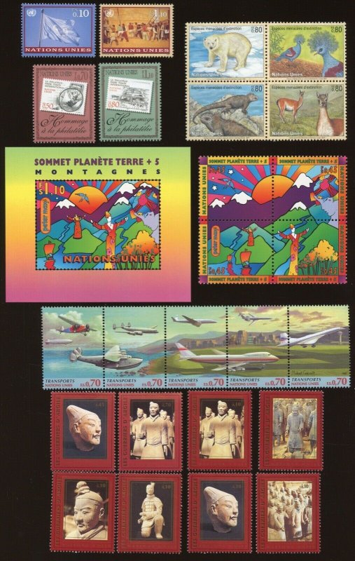 UN - Geneva 1997 Yearset (Sc# 296 - 316) MNH.  2021 SCV $26.60