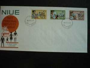 Stamps - Niue - Scott# 196-198 - First Day Cover