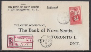 Canada - Dec 15, 1958 Bridgetown, NS Registered Domestic Cover