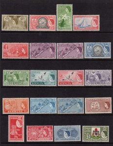 Bermuda 1953 Sc 143-162 set MH