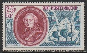 1970 St. Pierre and Miquelon - Sc C47 - used VF - 1 single - Duke & Ships