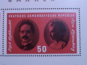 ​GERMANY-DDR 1966-SC#807 50TH ANNIVERSARY-NATIONAL CONFERRENCE-MNH S/S VF