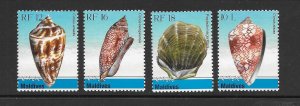 SHELLS - MALDIVES #2996-9 MNH