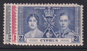 CYPRUS, Scott 140-142, MHR