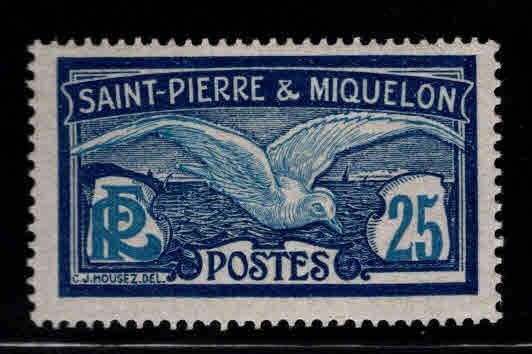St. Pierre & Miquelon Scott 88 MH* from 1909-30 set