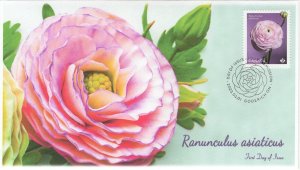 CA23-012, 2023, Ranunculus asiaticus, First Day of Issue, Pictorial Postmark, Go