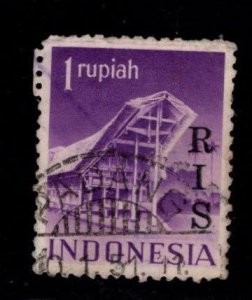 Indonesia Scott 353 Used RIS overprinted stamp