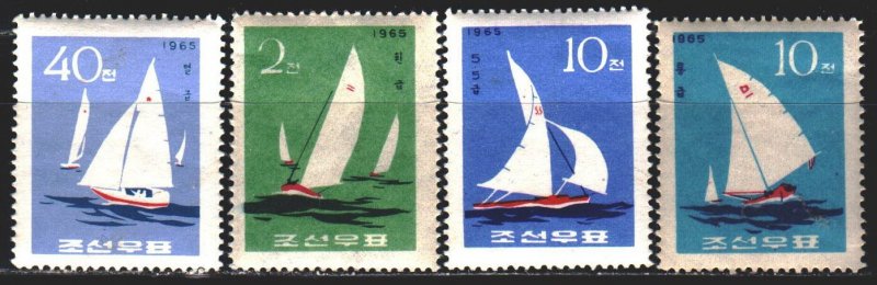 North Korea. 1965. 666-69. Sailing. MNH.