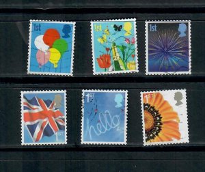 2005  COMMEMORATIVES SET SMILERS BOOKLET STAMPS 1st ISSUE USED H 130423