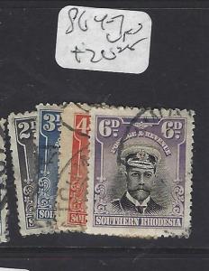 SOUTHERN RHODESIA  (PP0809B)  KGV ADMIRAL SG 4-7    VFU