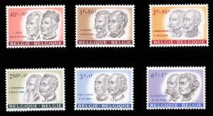 Belgium #B684-689 Cat$20.50, 1961 Culture, set of four, never hinged