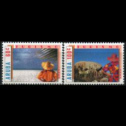 ARUBA 1987 - Scott# 27-8 Tourism Set of 2 NH