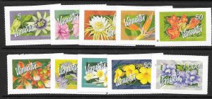 VANUATU SG973/82 2006 FLOWERS SELF-ADHESIVE MNH