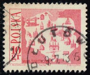 Poland #1439 Map; Used (0.25)