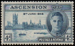 Ascension 51 - Mint-H - 4p Peace Issue (1946) (cv $0.80)