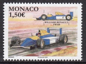 MONACO 2021 CARS FORMULA WILLIAMS RENAULT FW14B RACING AUTOS VOITURES