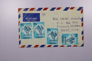 Ghana 19xx  - 4 x 20Np Stamp - Accra - F71867