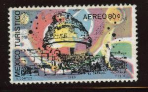 MEXICO Scott C356 Mint No Gum Thin 1969 Tourism airmail 