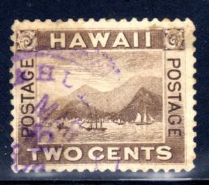 Hawaii #75, part Mahukona 253.01 CDS (rarity 5) dated March 10 1898?