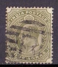 India  1902 used 4a. olive  #