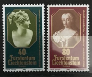 Liechtenstein 1980 #685-6, MNH, CV $1