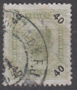 Austria Scott #80a 1901 Used