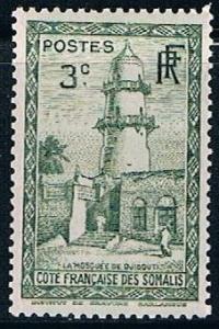 Somali Coast 147 3c Mosque of Djibouti, MLH, VF