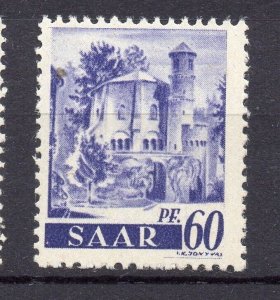 Saar 1948-49 Early Issue Fine Mint Hinged 60pf. NW-05614