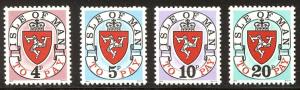 HALF-CAT BRITISH SALE: ISLE OF MAN #J1-8 Mint NH