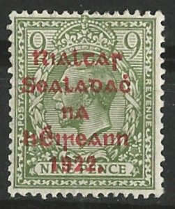 Ireland # 33  George V overprinted 1922  (1) Unused