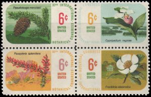 United States 1379a - Mint-NH- 6c Botanical Congress (Block /4)(1969) (cv $2.20)